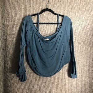 Aerie Don't Ask Why Off the Shoulder Cropped Shirt